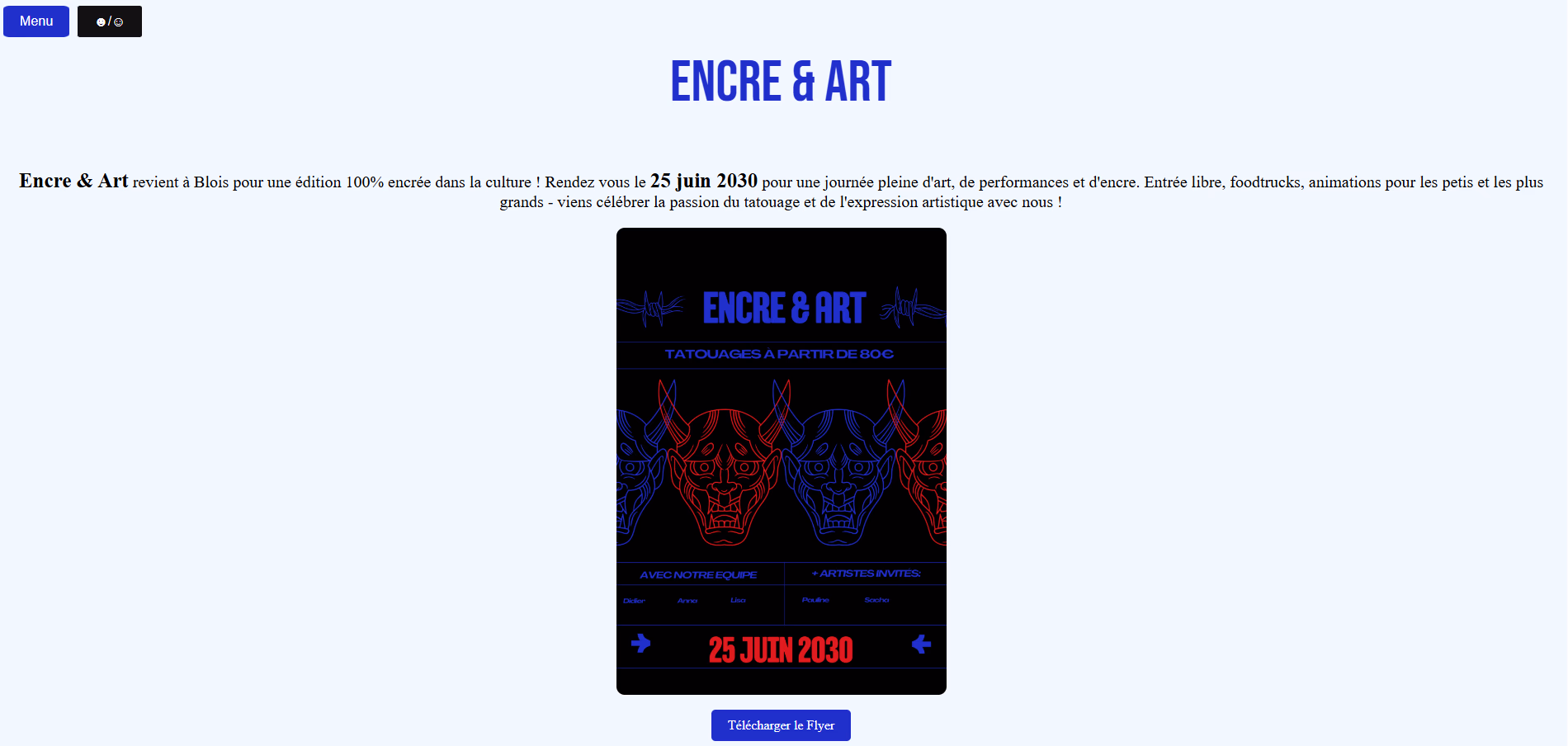 Aperçu projet Encre & Art